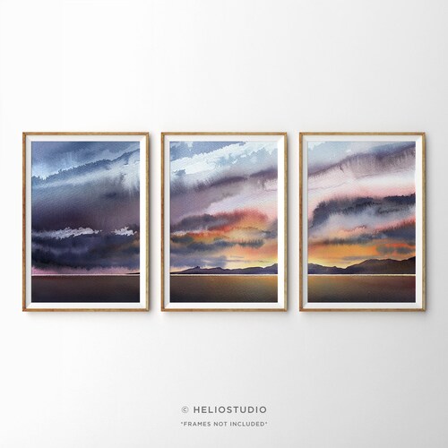 Set of 3 Abstract Sun Art main image 0