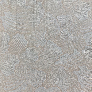 Antique Embossed Wallpaper Samples, Dolls House Crafting