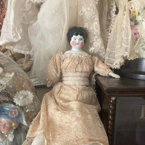 Beautiful Antique 13 inch German China Head Doll