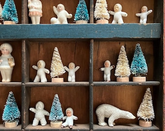 Antique German Snow baby Christmas decoration