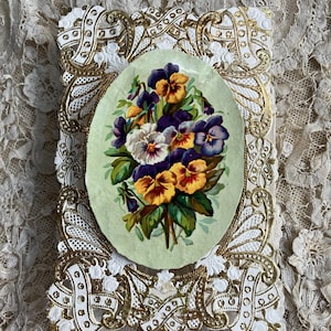Neunzehnte Jahrhundert viktorianische Pop Up floral 3D Karte