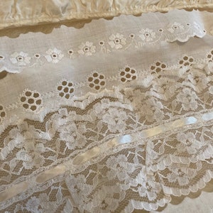 7 Metres of Vintage lace Journal lace/ Junk Journal Kit Bundle/ craft kit image 6