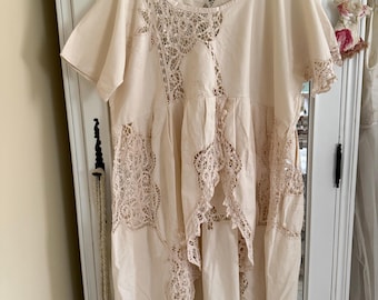 chinese dress ladies Race Horse White Lace Dress Large