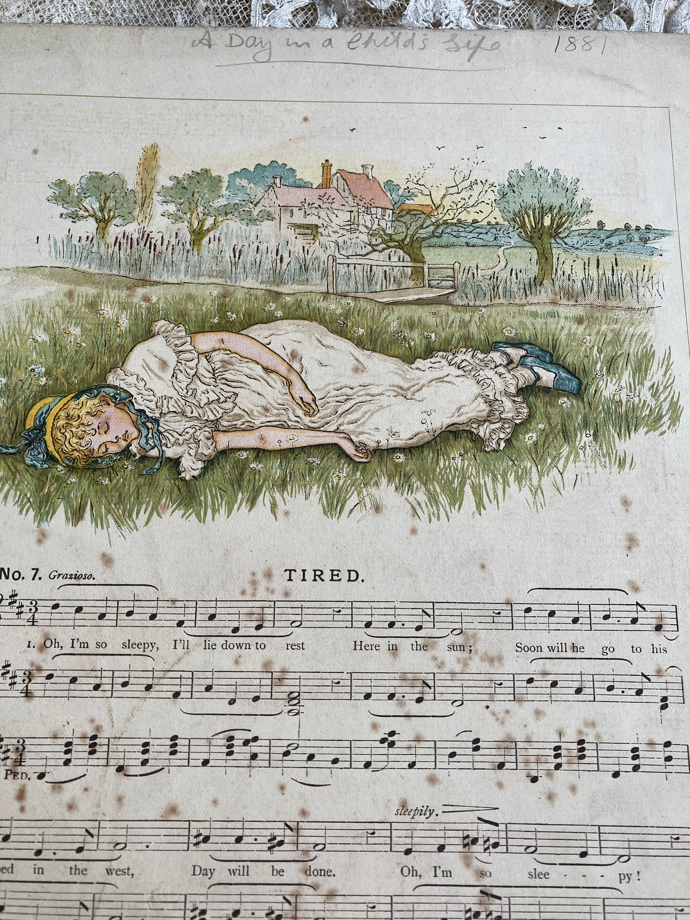 Rare Kate Greenaway Proof: A Day in a Child's Life - Etsy