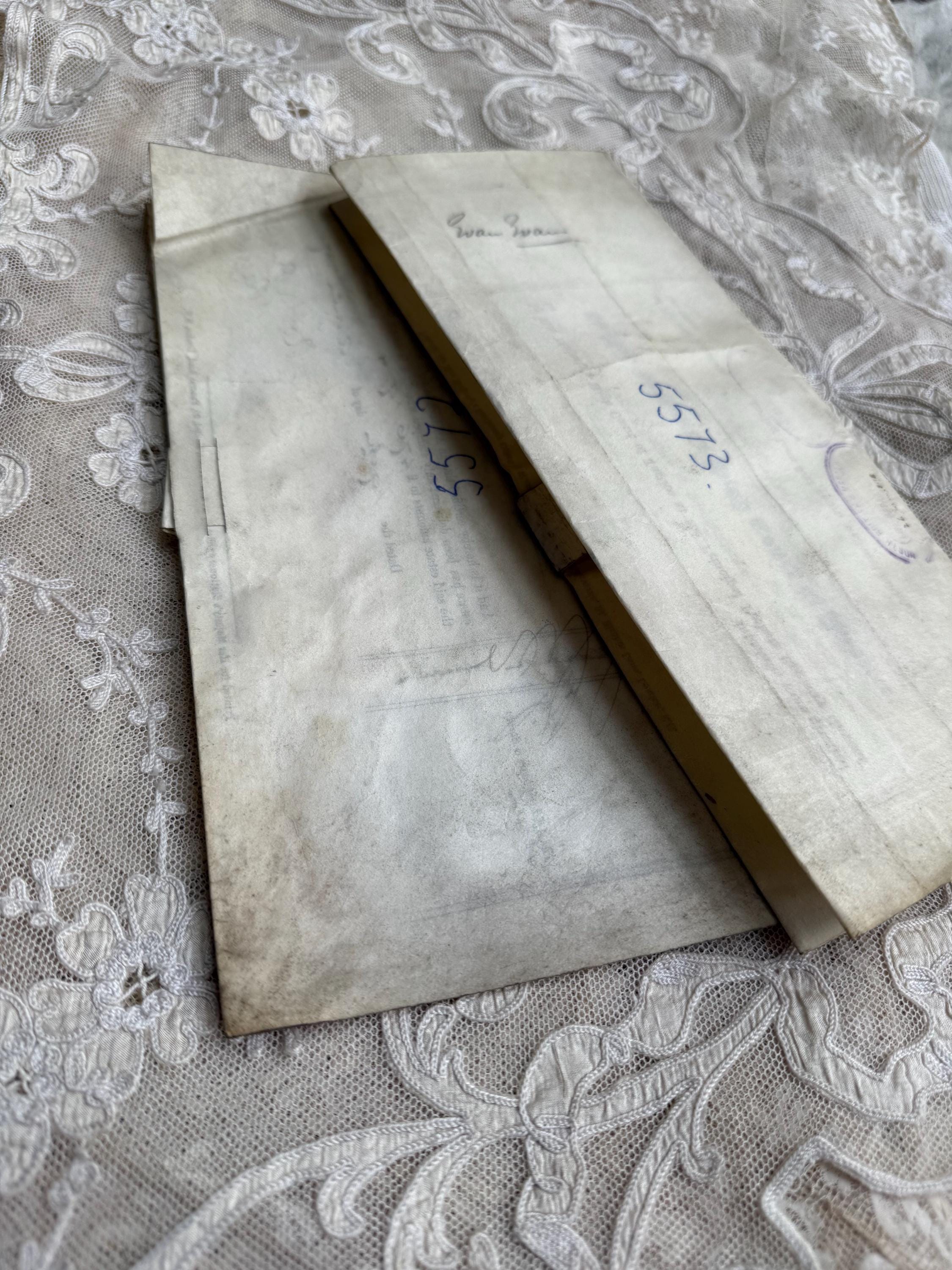 19世紀のアンティーク手書き羊皮紙契約書 - Etsy 日本