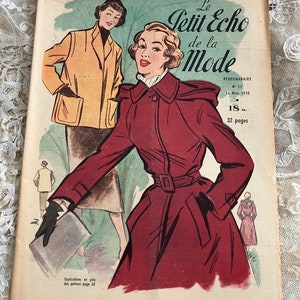 Revistas francesas antiguas de moda y costura de los años 40, Le Petit Echo de la Mode