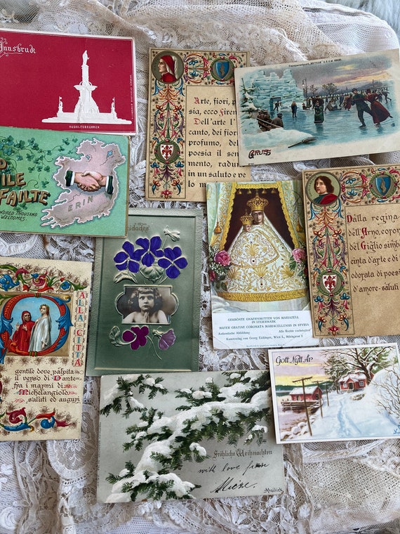 【専用】アンティーク小箱とグリーティングカード 専用】アンティーク小箱とグリーティングカード