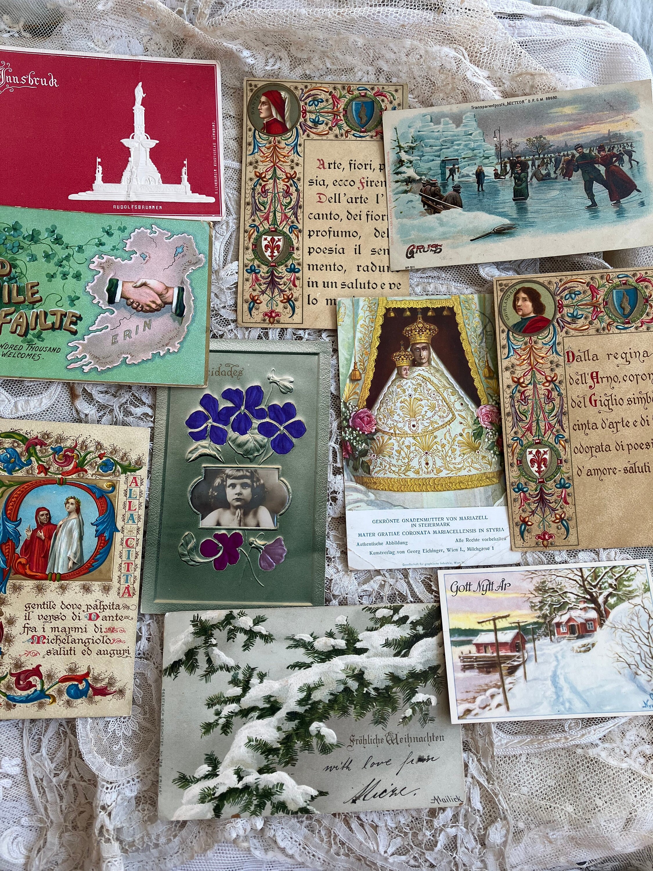 【専用】アンティーク小箱とグリーティングカード 専用】アンティーク小箱とグリーティングカード 専用】アンティーク小