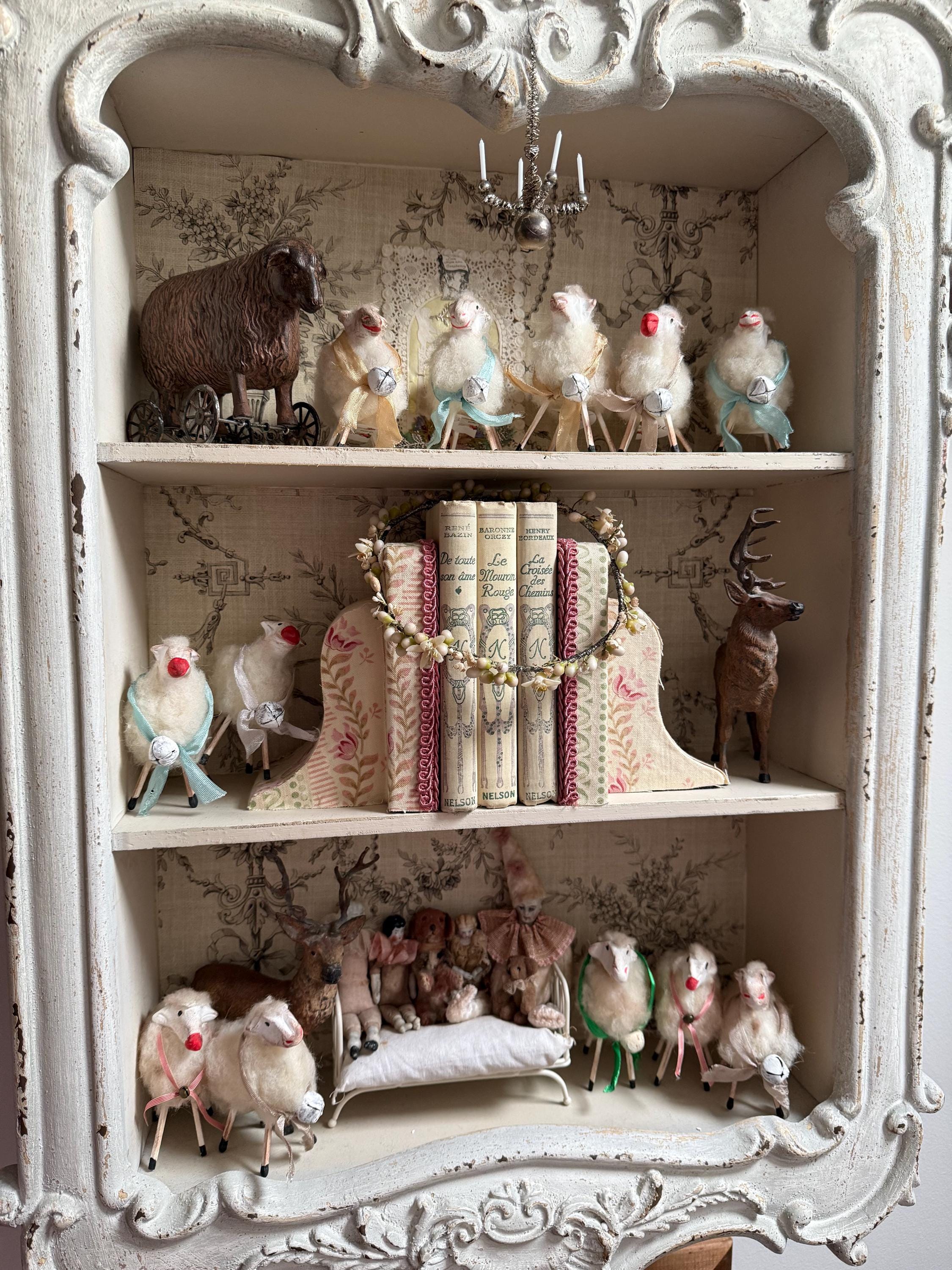 Antique putz sheep - Etsy 日本