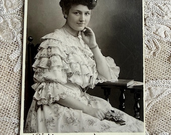 Hermosa fotografía victoriana alemana en formato CDV.