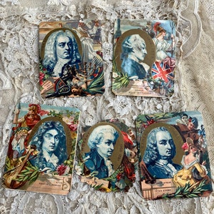 Extremely Rare Early Nineteenth Century Victorian composers Trade Cards