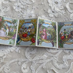 Hermoso Almanaque perfumado francés de Rimmel de 1861