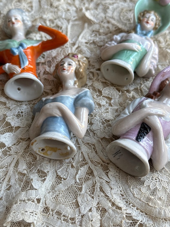 アンティーク ビスク 磁器 ハーフドール ピンクッション ドール - Etsy