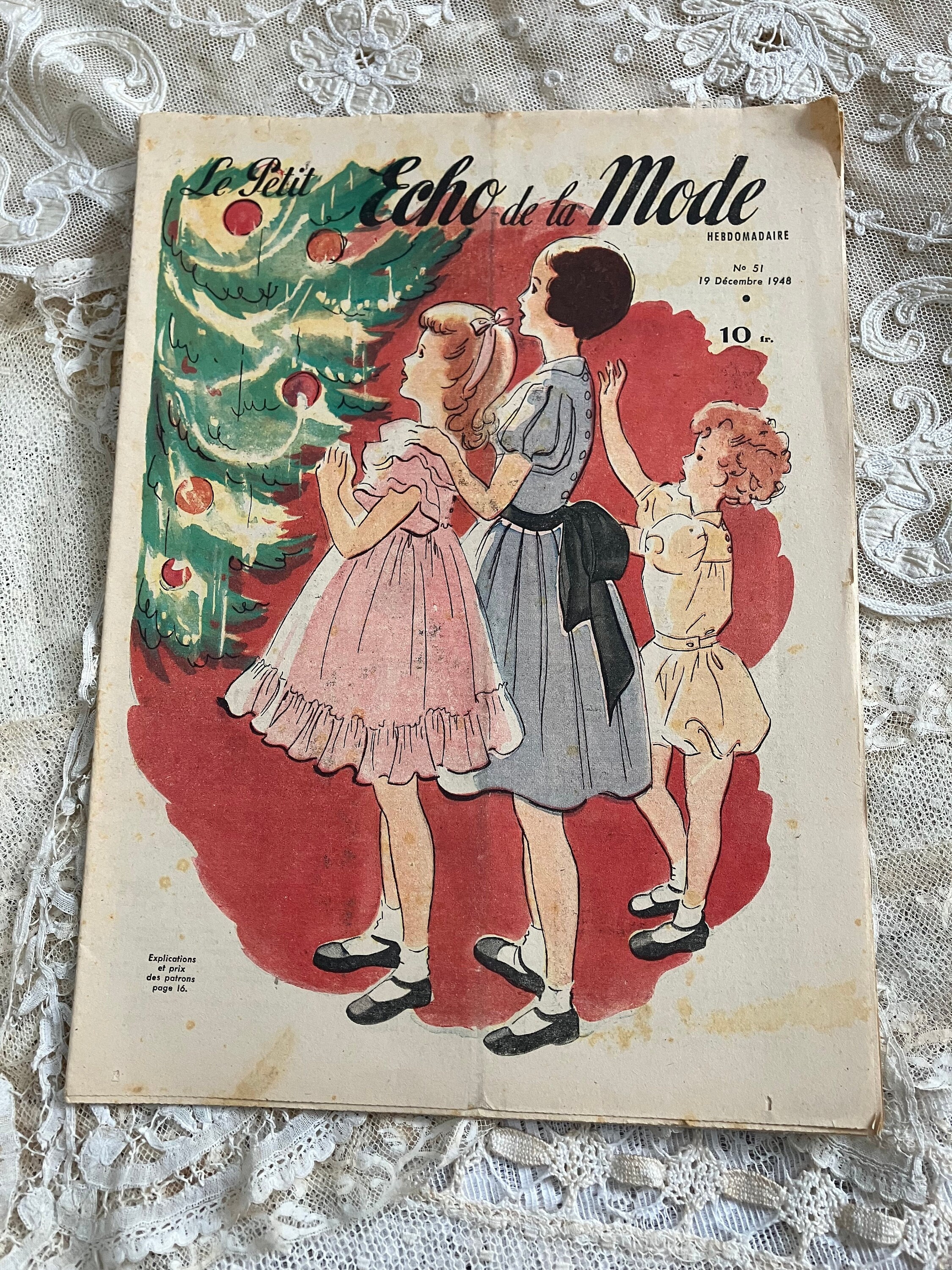 Vintage French Fashion Magazine, 1940s Sewing Illustrations - Etsy