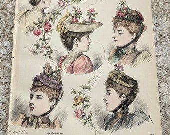 1897年 ラ・モード・イラストリー フランスのファッションプレート