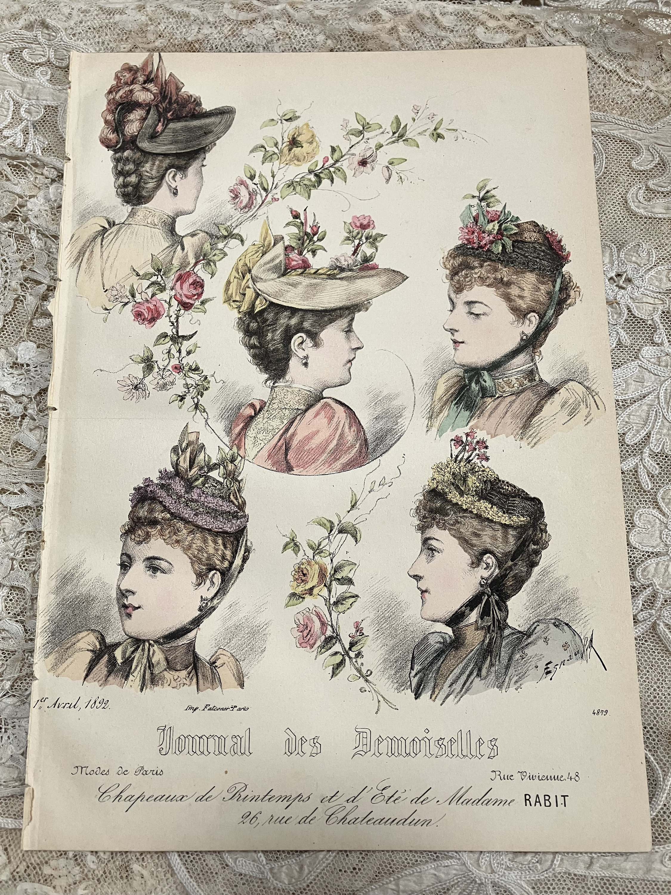 1897年 ラ・モード・イラストリー フランスのファッションプレート