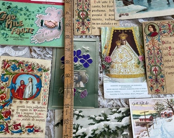 ヴィンテージドイツクリスマスグリーティングカードコレクション