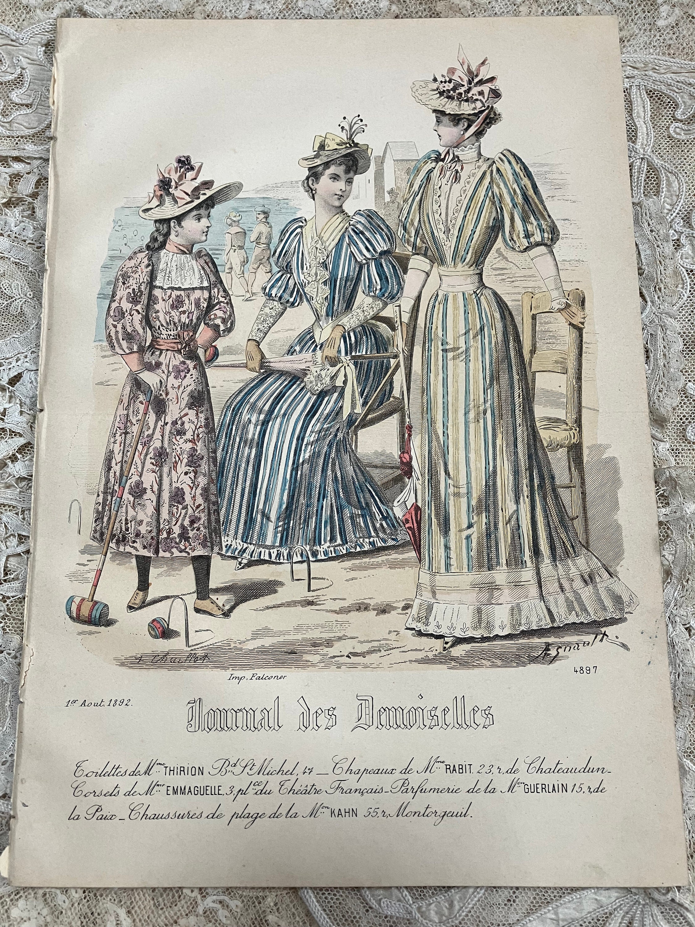 1897年 ラ・モード・イラストリー フランスのファッションプレート