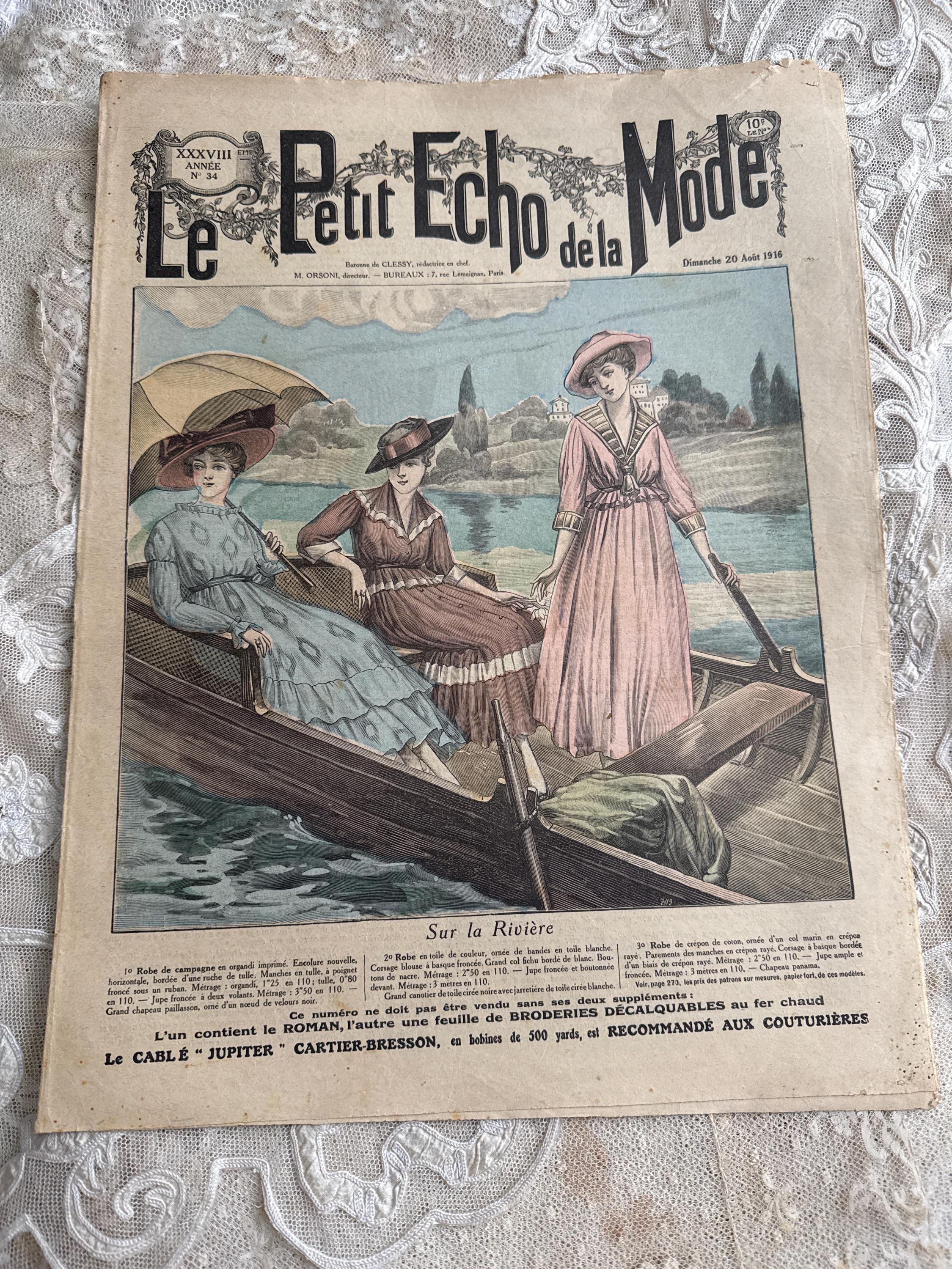 フランスのアンティーク ファッション雑誌「Le Petit Echo de la Mode