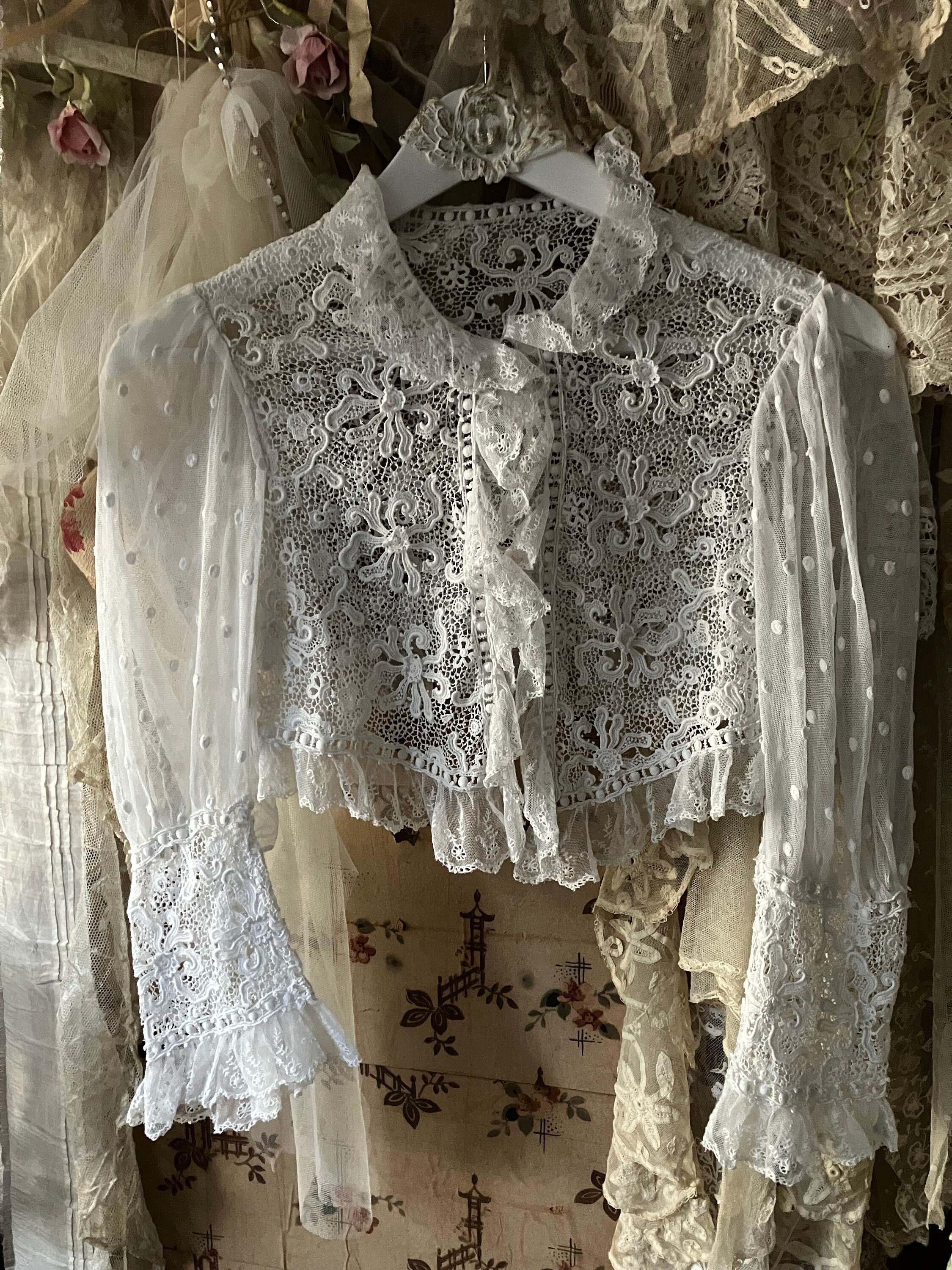 トップス 19th French Cotton Lace Jacket 19th French Cotton Lace Jacket
