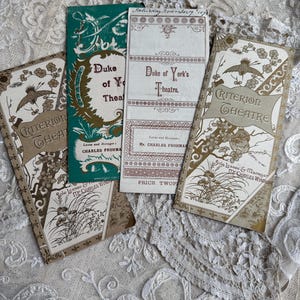 Originele theaterprogramma&#39;s uit de 19e eeuw