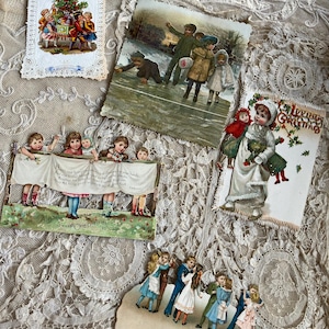 Belles cartes de voeux de Noël anciennes