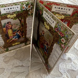 Hermoso folleto francés de Rimmel de 1860, El lenguaje de las flores