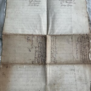 1722 Antike handgeschriebene Papier Indenture George Kemp