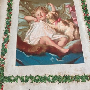 Antique 1829 Scrapbook Pages: Children and Pets, Foliage Borders image 3