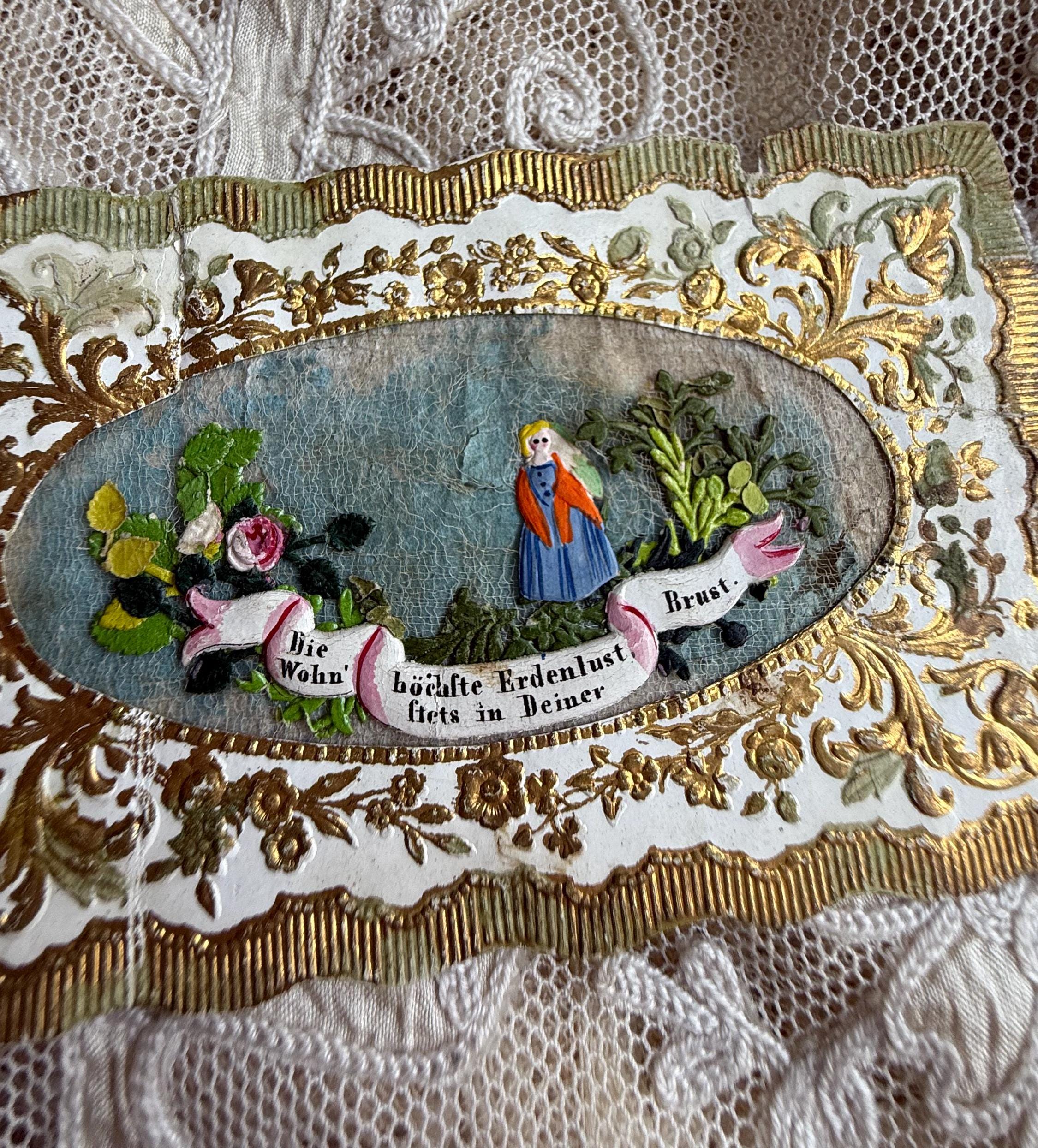 Biedermeier Valentine Card, C.1830 Vienna Art Billet - Etsy