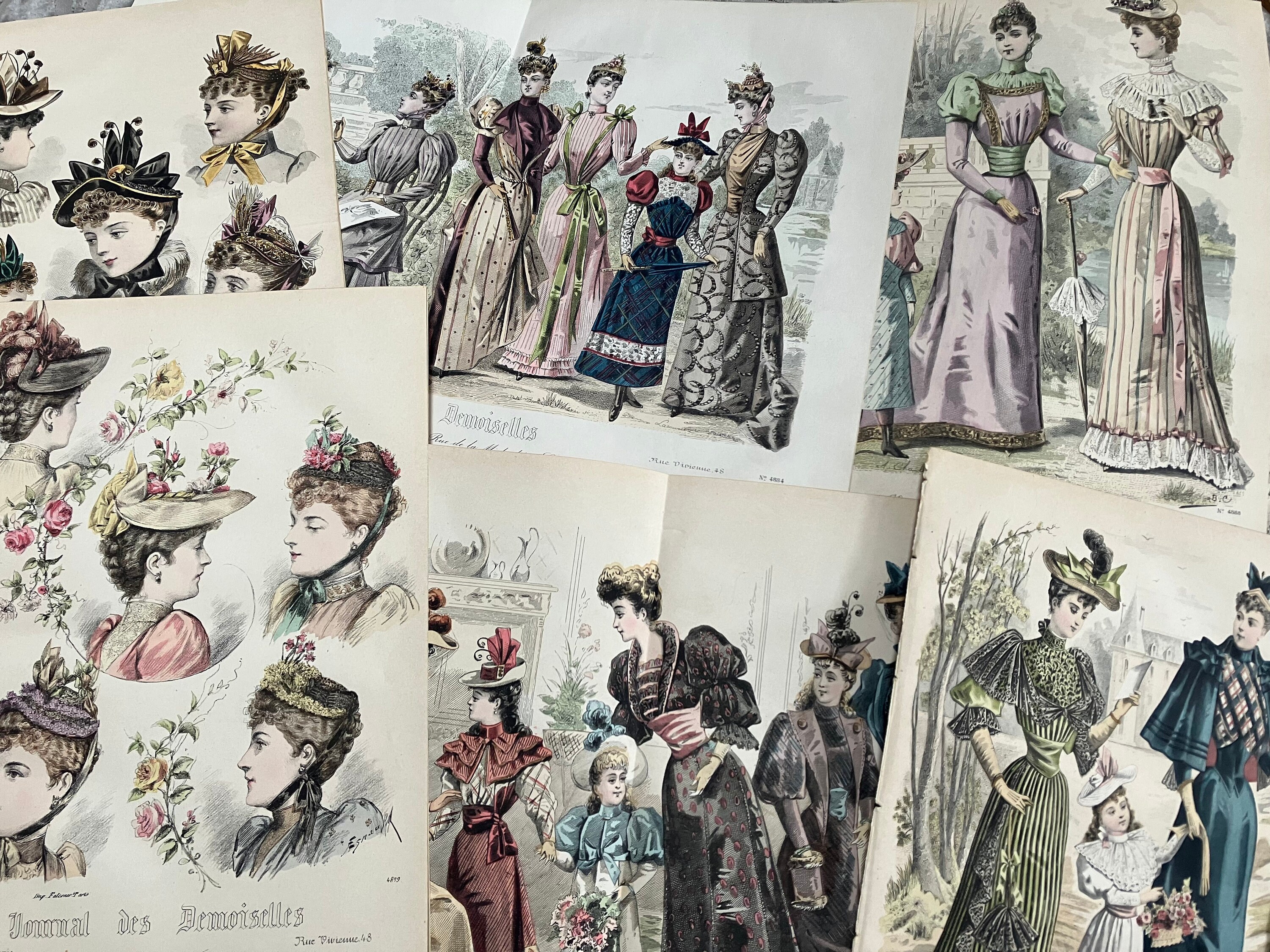 1897年 ラ・モード・イラストリー フランスのファッションプレート