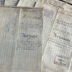 Antieke Indenture handgeschreven akten