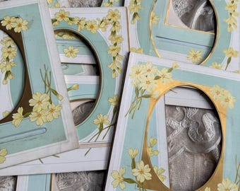 Victorian Floral Cabinet Cards, Spring Florals, Photo Album Pages