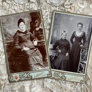 Wunderschöne viktorianische Portrait Photo Cabochon Karte