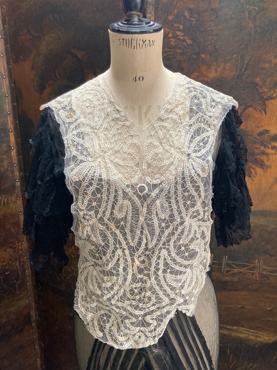 Antique Lace Victorian Dress Modesty Panel Antique Lace Dress Etsy