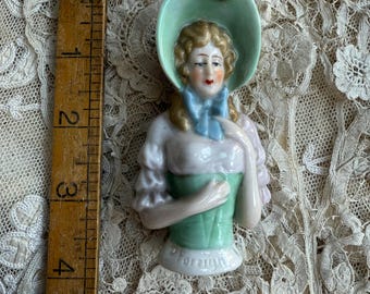 アンティーク ビスク 磁器 ハーフドール ピンクッション ドール - Etsy