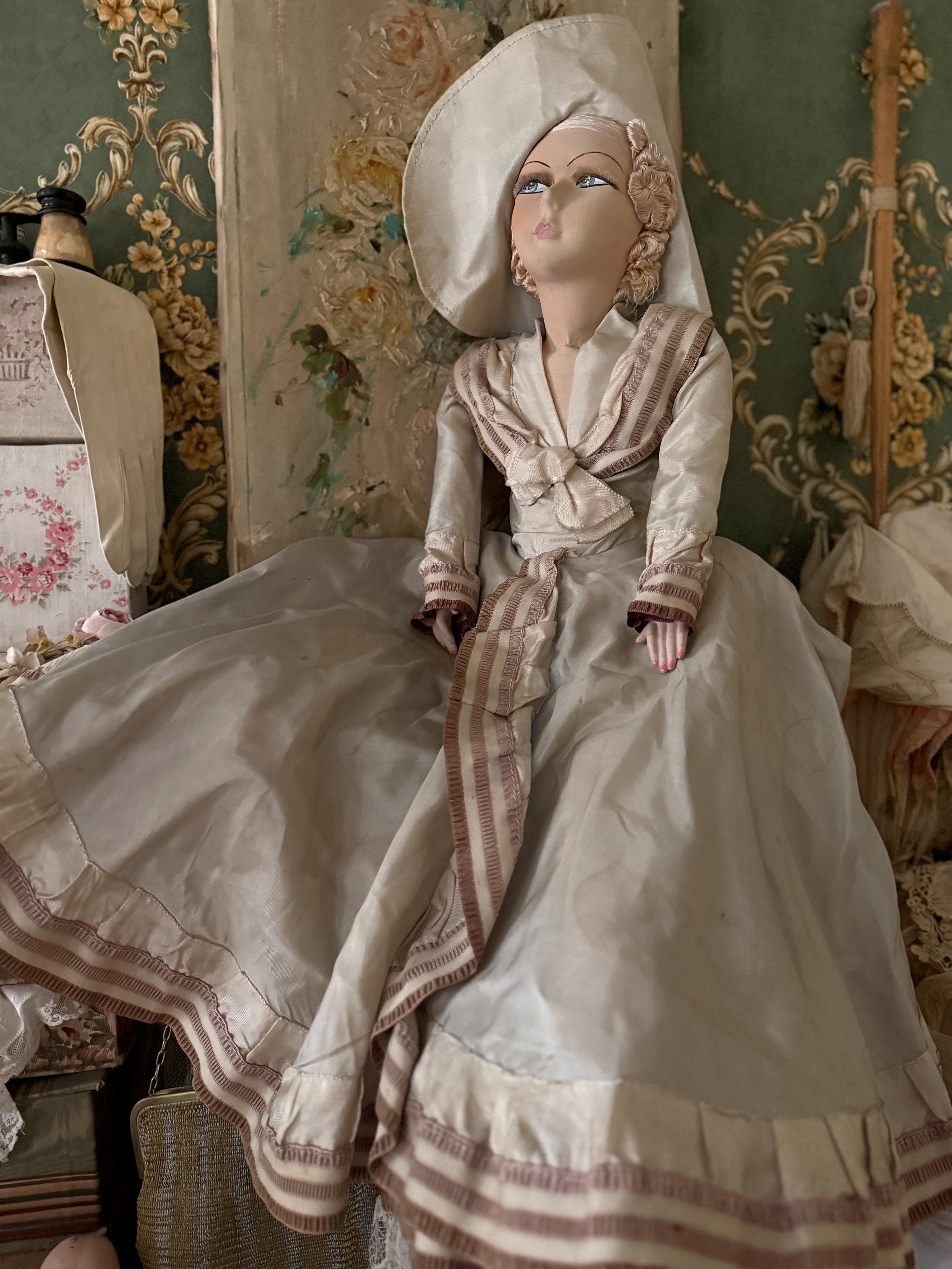 ビスクドール ドレス　シルク　ビンテージ品 147056468_o4.jpg?