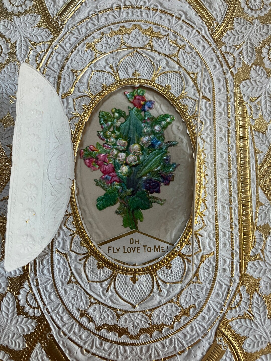 Antique Paper Lace Love Card From 1800's Etsy