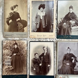 Victorian large Photo Cabinet Card CDV Carte De Visite Photo Portraits
