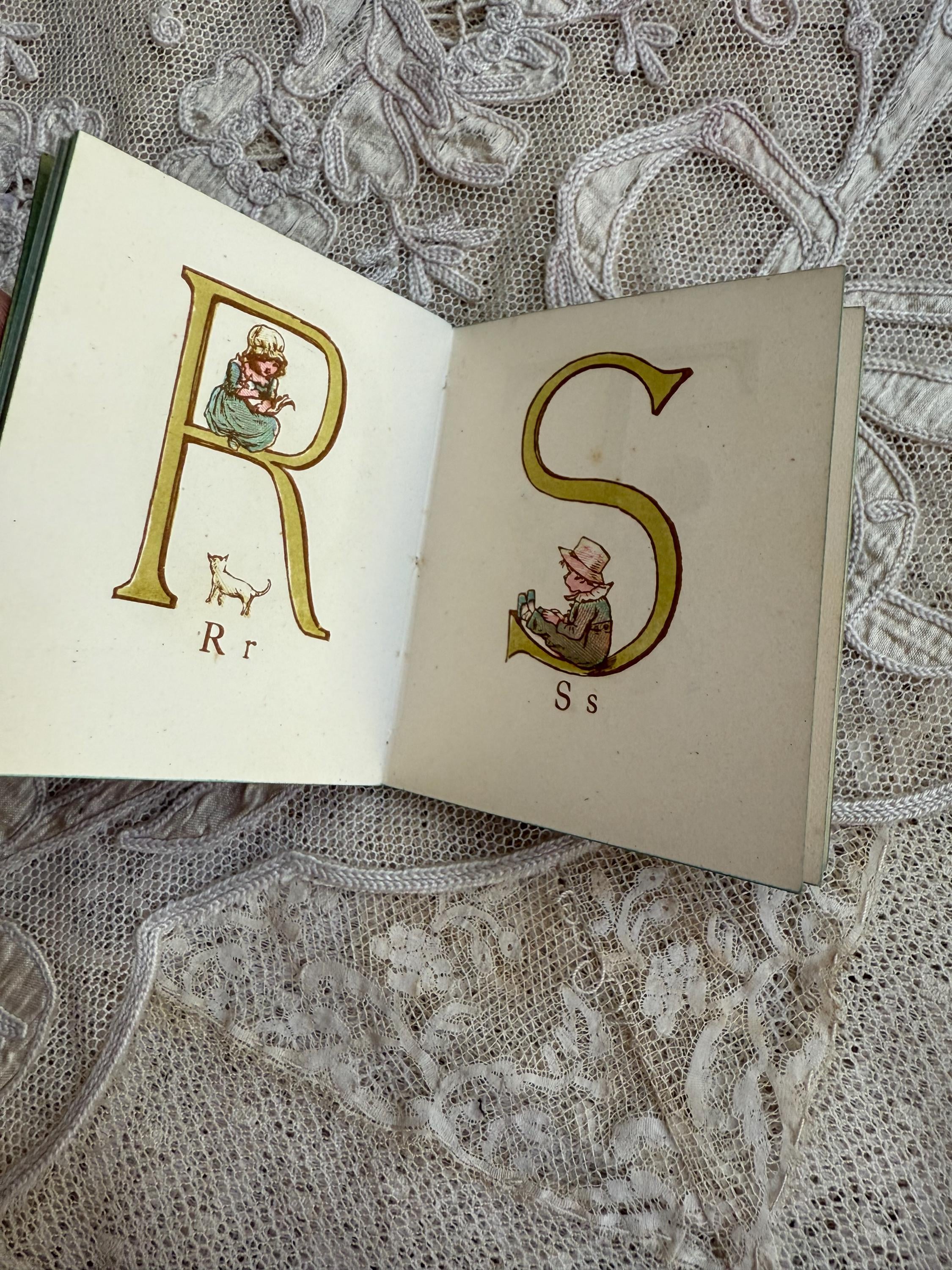 1885年 ケイト・グリーナウェイのアルファベットブック初版 - Etsy 日本