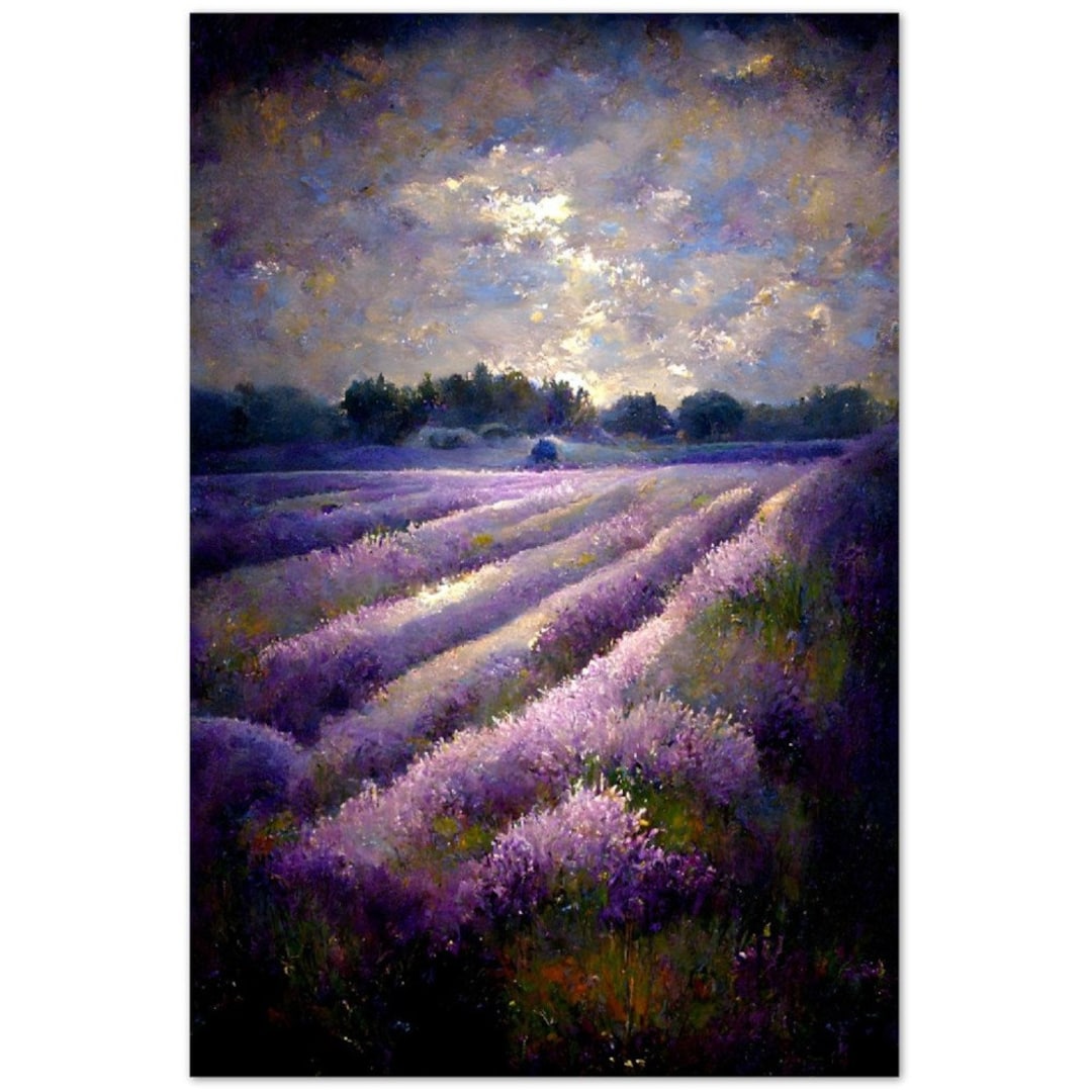 Lavender Fields Print Premium Semi-glossy Poster - Etsy