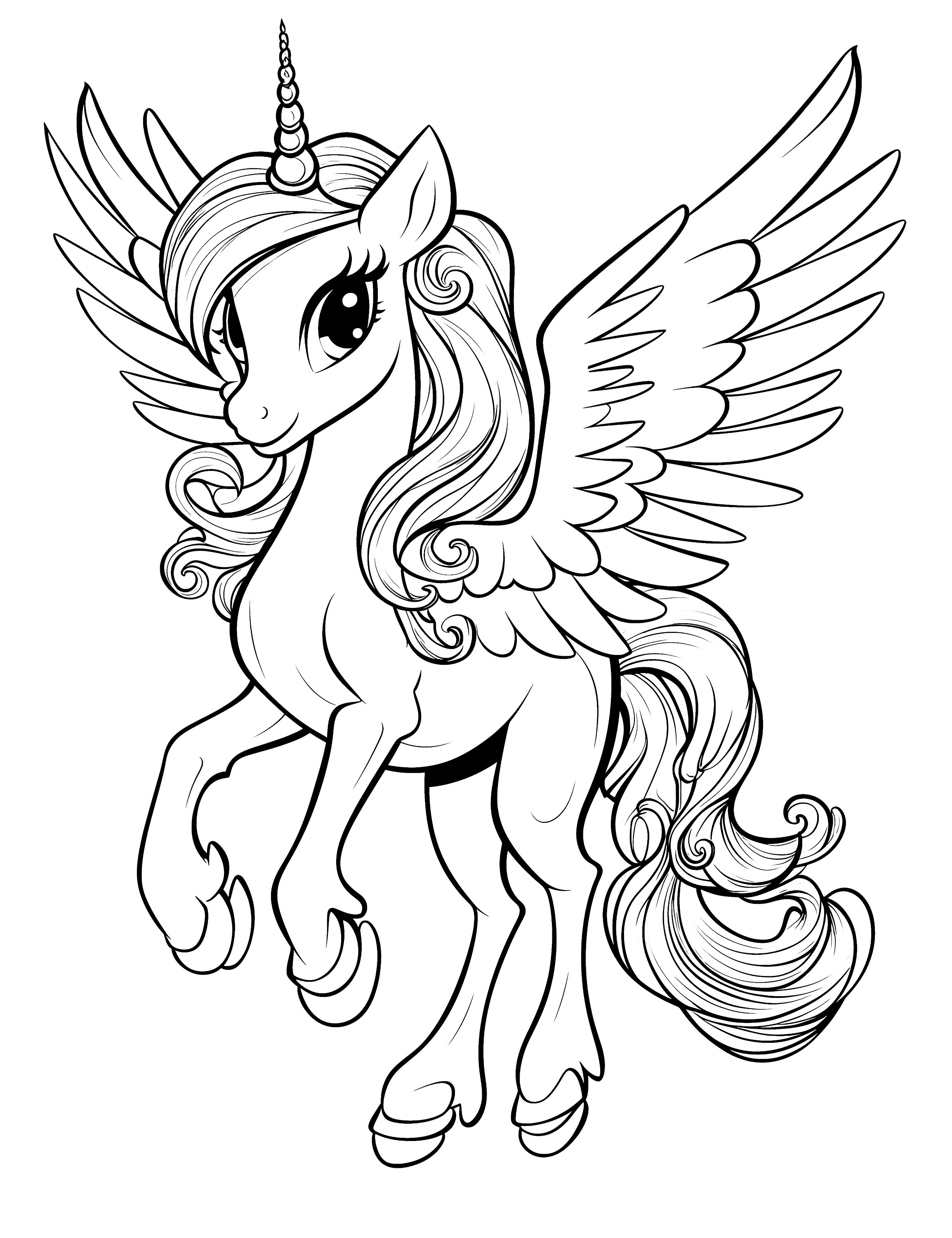 Magical Unicorn and Alicorn Coloring Book 115 Enchanting Pages of