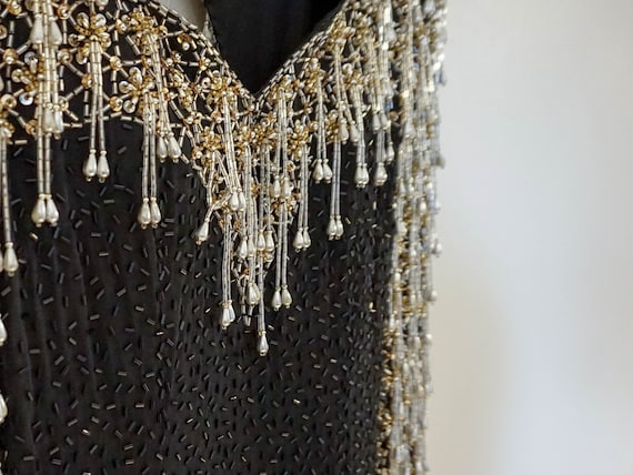 Lillie Rubin// Black and Gold Long Evening Gown//… - image 2