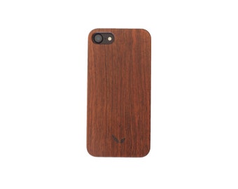 CWA Telefoon Case Wood Case voor iPhone 7/8/SE Wood Men Women Unisex Rosewood