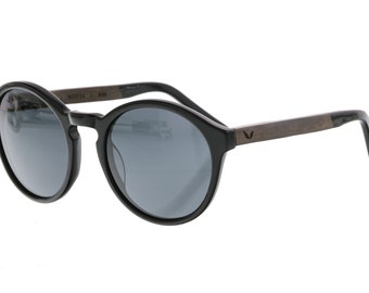 CWA Sonnenbrille Holzbrille Sandelholz Acetat Holzbrille schwarz Unisex