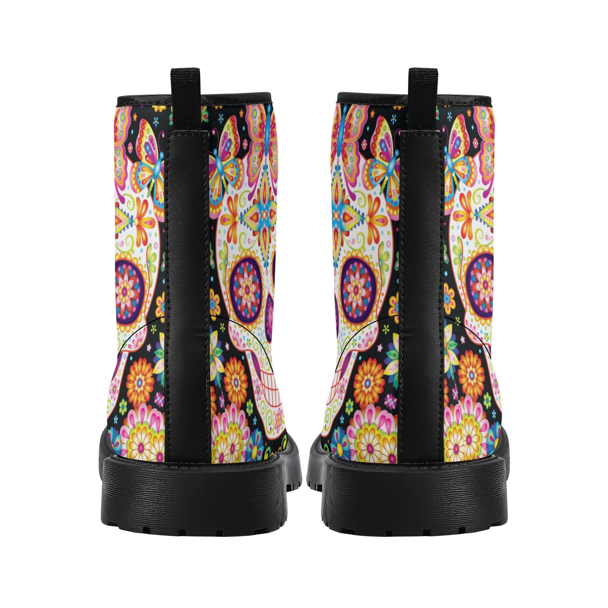 Sugar Skull Party Vegan Leather Boots for Women main image 0