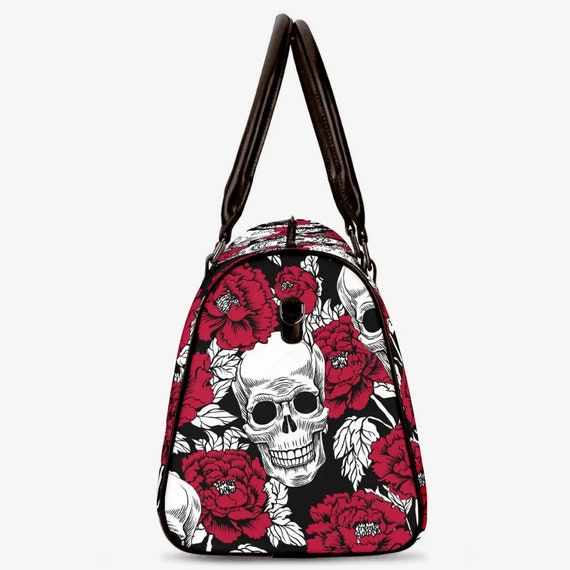 hhxvcv Day Of The Dead Sugar Roses - Borsa a tracolla da donna