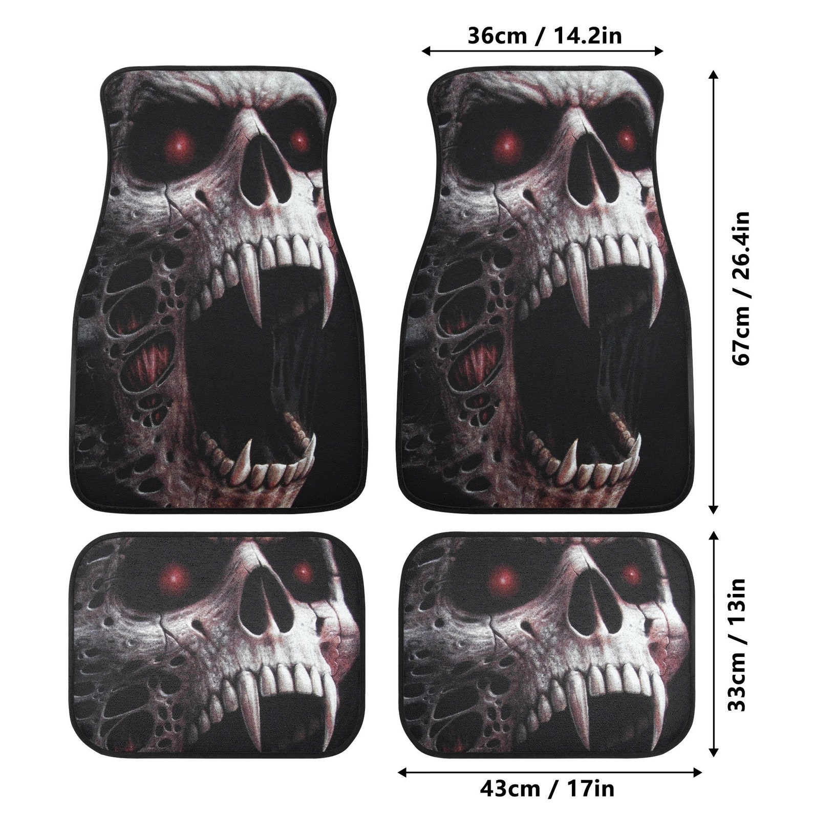 Skeleton Dancing Halloween Pet Car Seat Cover main image 1
