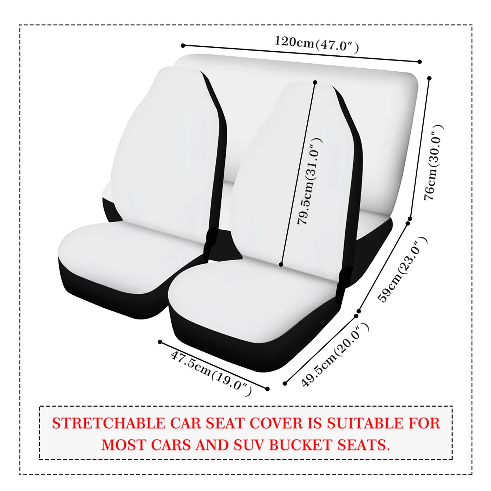 Flaming Skull Car Seat Cover Car Mat Full Set, Grim Reaper Skull Seat