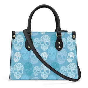 Tag der Toten große Einkaufstasche, Blumenschädel Geldbörse, Mexiko große Einkaufstasche, Cinco de Mayo Schädel Messenger Bag, Zuckerschädel große Einkaufstasche, ich